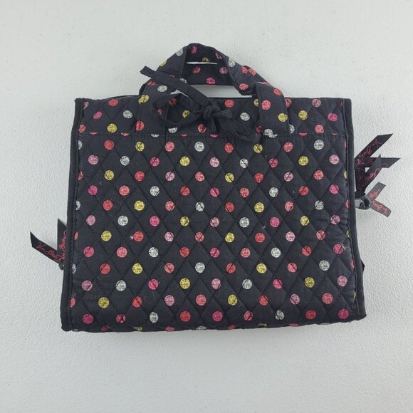 Vera Bradley Havana Hanging Organizer Travel Cosmetic Bag Polka Dots Zipper - Picture 4 of 12